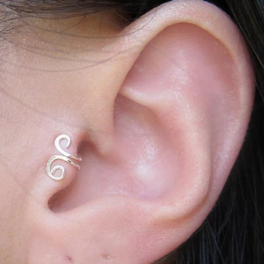 1 Pcs Original  Totem Tragus Clip On Earring For Women Boho Non Piercing Cartilage Earing